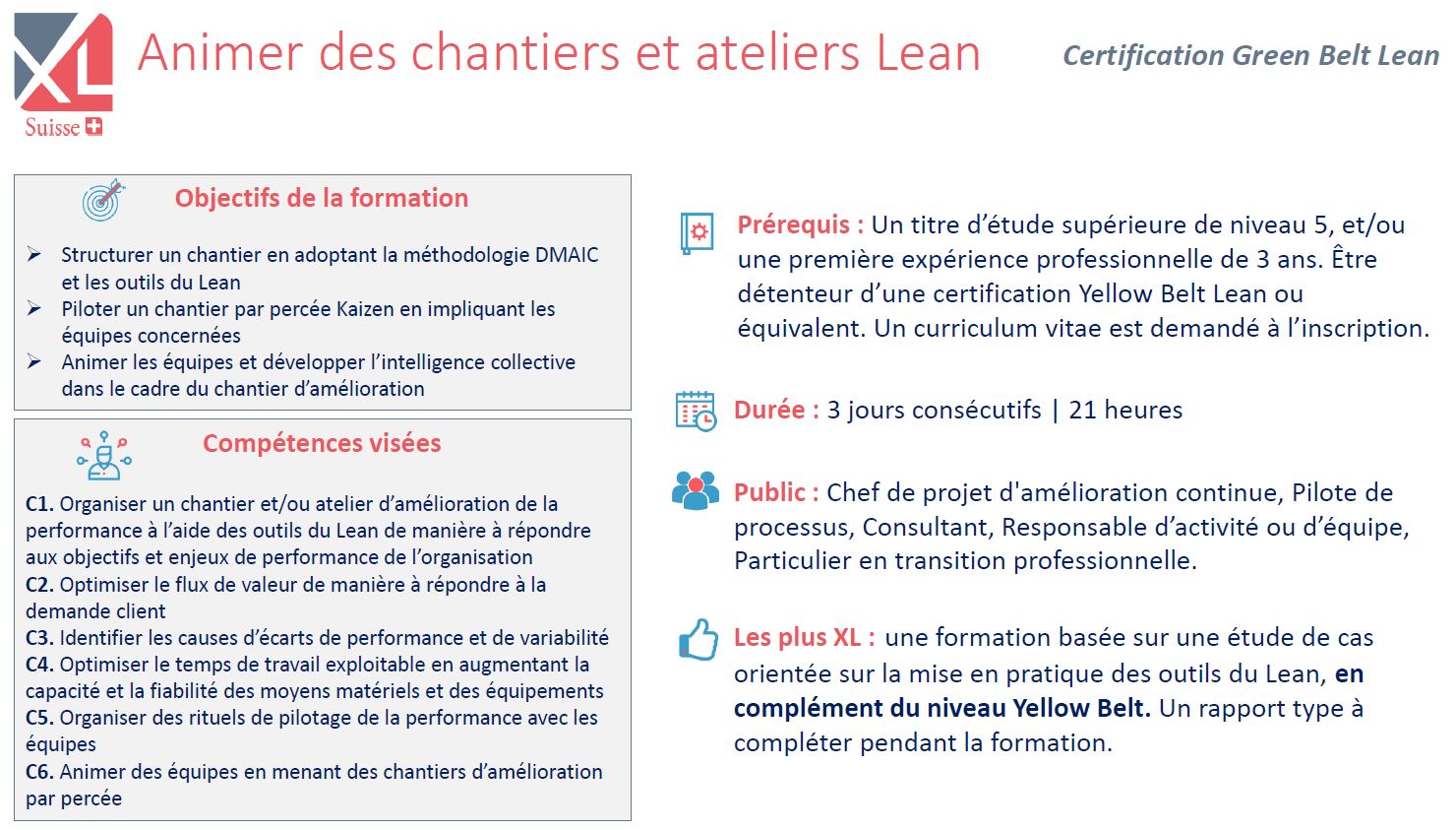 Programme GB Lean XLS